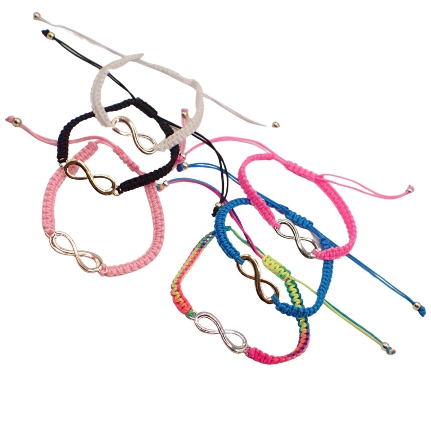 Girls Adjustable Corded String Bracelet